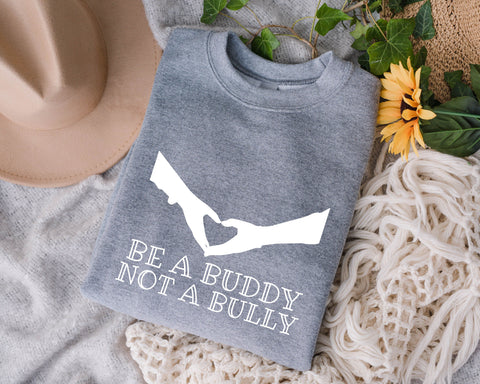 Be a Buddy Not a Bully Svg, Gift For Friends Svg, Friendship Svg , Stop Bullying Svg , PNG , EPS , Digital Download, Cutting file , Cricut svg file SVG Fauz 