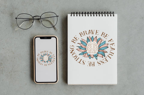 Be Brave Be Fearless Be Strong PNG Sublimation Jagonath Roy 