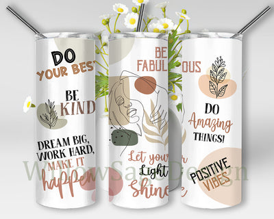 Be Fabulous Design Tumbler Png, Boho Inspiration 20oz Skinny Tumbler, Boho Girl Design Png, Boho Leaves Tumbler Wrap, Boho Sublimation Design, Inspirational Tumbler Template, Digital Download Sublimation WillowSageDesign 