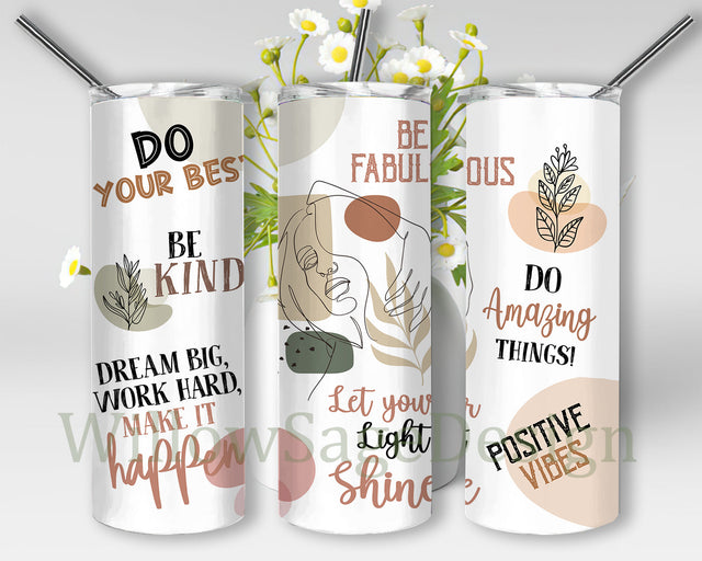 Be Fabulous Design Tumbler Png, Boho Inspiration 20oz Skinny Tumbler, Boho Girl Design Png, Boho Leaves Tumbler Wrap, Boho Sublimation Design, Inspirational Tumbler Template, Digital Download Sublimation WillowSageDesign 