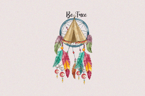 Be Free Dream Catcher Sublimation Sublimation Rupkotha 