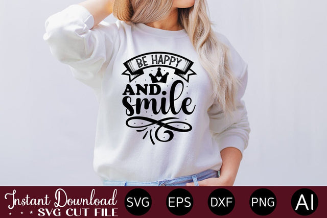 Be Happy And Smile Svg SVG designmaster24 