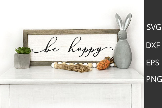 be happy svg SVG Chamsae Studio 