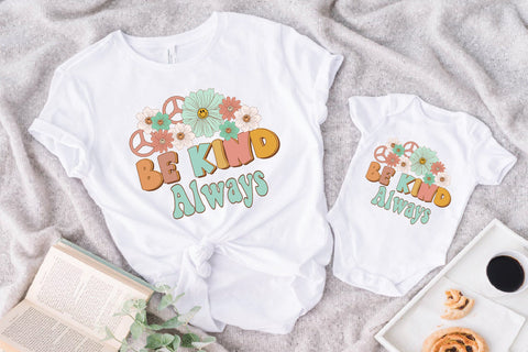 Be Kind Always Retro Sublimation Design Sublimation Creativeart88 