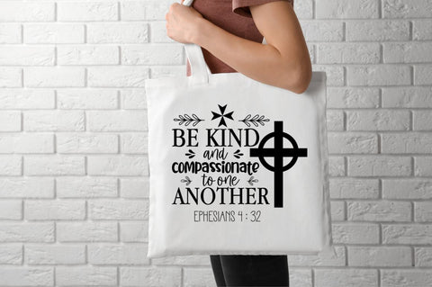 Be kind and compassionate to one another ephesians 4 : 32 SVG SVG DESIGNISTIC 