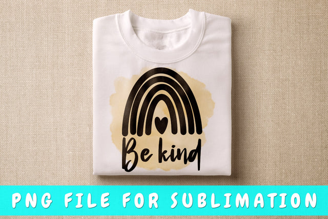 Be Kind PNG, Kindness Design For Sublimation Sublimation HappyDesignStudio 