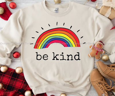 Be Kind Rainbow Png File, Be Kind PNG, Be Kind Sublimation Design, Instant Download Sublimation ToriDesigns 