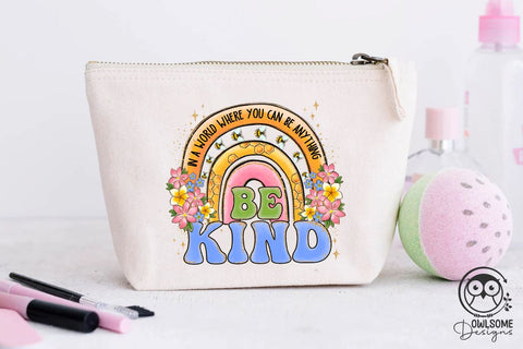 Be Kind Rainbow Png Sublimation Sublimation Owlsome.Designs 