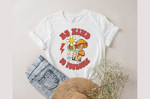 Be Kind Retro Hippie Sublimation SVG designartist 