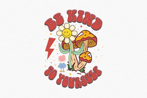Be Kind Retro Hippie Sublimation SVG designartist 