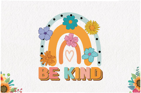 Be Kind Retro Rainbow Sublimation Sublimation Jagonath Roy 