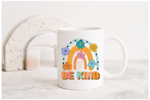 Be Kind Retro Rainbow Sublimation Sublimation Jagonath Roy 