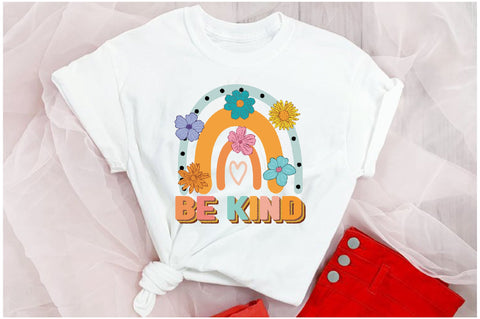 Be Kind Retro Rainbow Sublimation Sublimation Jagonath Roy 