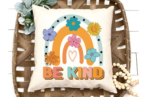 Be Kind Retro Rainbow Sublimation Sublimation Jagonath Roy 