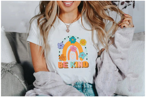 Be Kind Retro Rainbow Sublimation Sublimation Jagonath Roy 