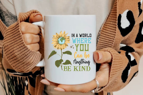 Be Kind Sunflower Sublimation PNG Sublimation Jagonath Roy 