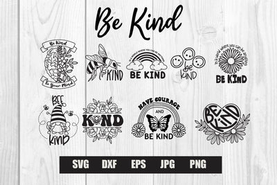 Be Kind svg Bundle SVG dadan_pm 