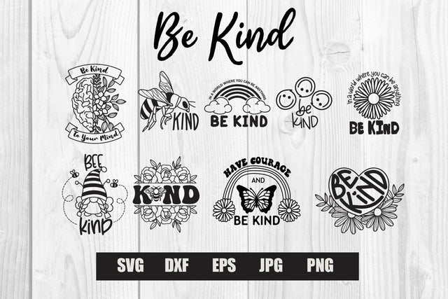 Be Kind svg Bundle SVG dadan_pm 