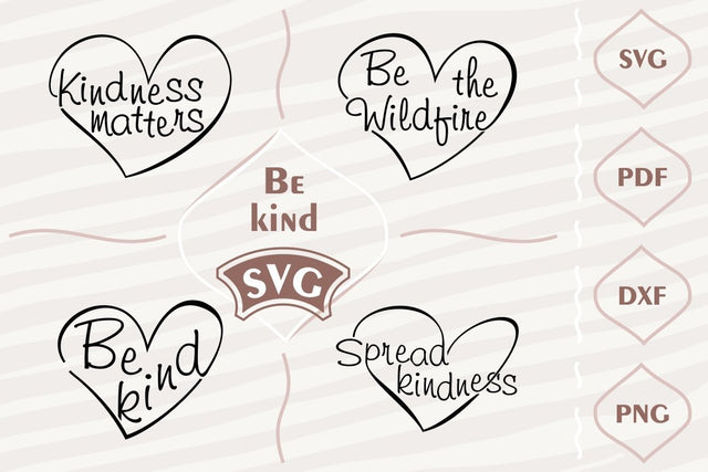 Be kind SVG bundle SVG Digital Mojito 