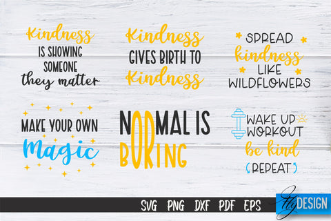 Be Kind SVG | Kindness Quotes SVG | Happy Design v.2 SVG Fly Design 