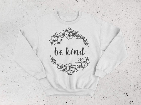 Be kind svg, kindness svg, christian svg, wreath svg, funny quote svg, funny sayings svg SVG CutLeafSvg 