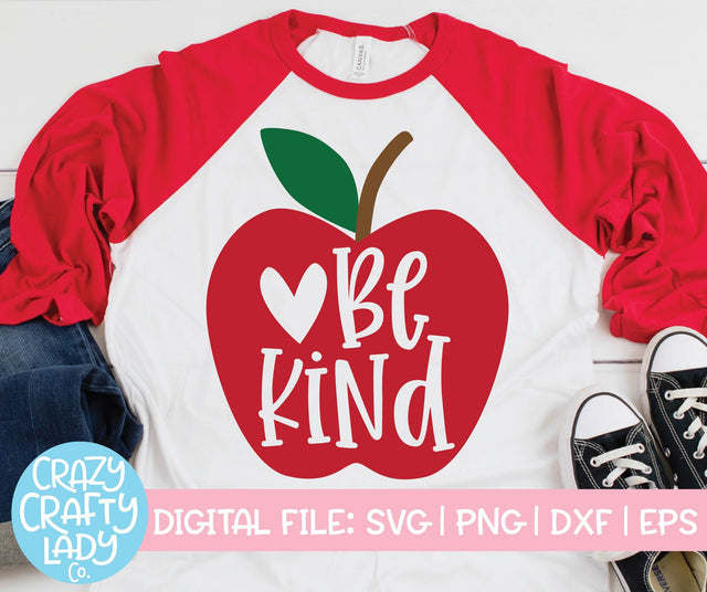 Be Kind | Teacher SVG Cut File SVG Crazy Crafty Lady Co. 