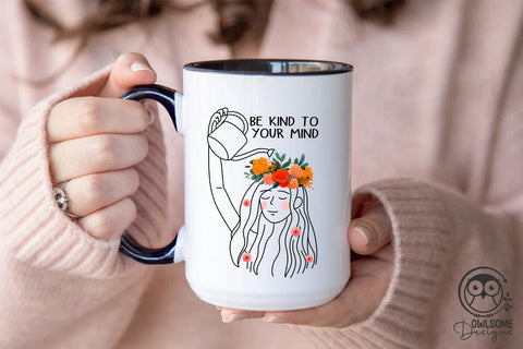 Be Kind To Your Mind Png Sublimation Sublimation Owlsome.Designs 