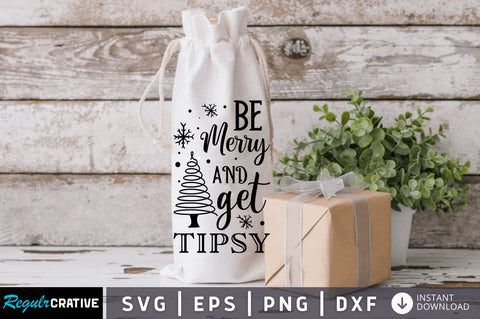 Be merry and SVG Design SVG Regulrcrative 