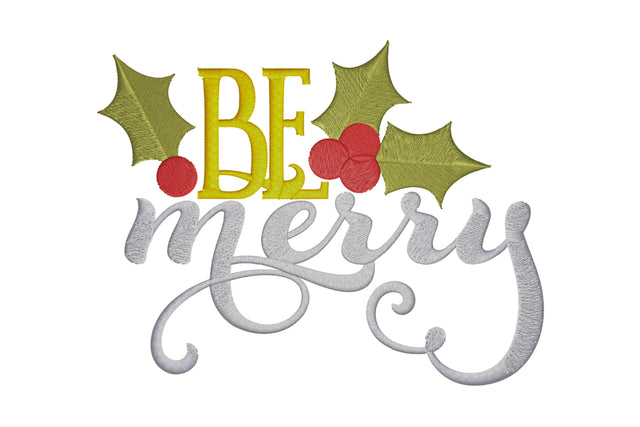 Be Merry christmas Embroidery/Applique DESIGNS embroidery-workshop 