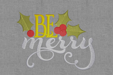 Be Merry christmas Embroidery/Applique DESIGNS embroidery-workshop 