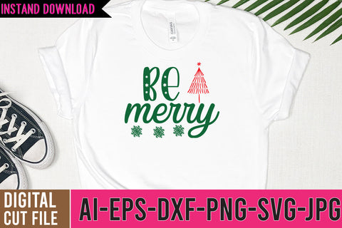 Be Merry SVG Cut File SVG BlackCatsMedia 