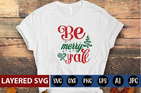 be merry y'All svg cut file SVG Blessedprint 
