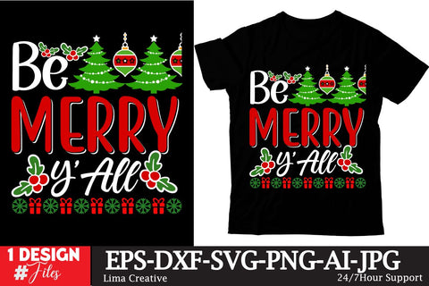 Be Merry Y’All SVG Cute File SVG Insomnia Std 