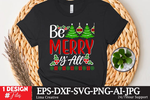 Be Merry Y’All SVG Cute File SVG Insomnia Std 