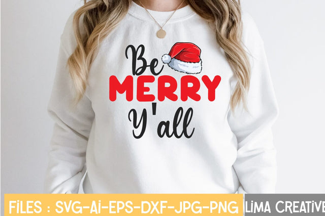 Be Merry Y'all SVG Insomnia Std 