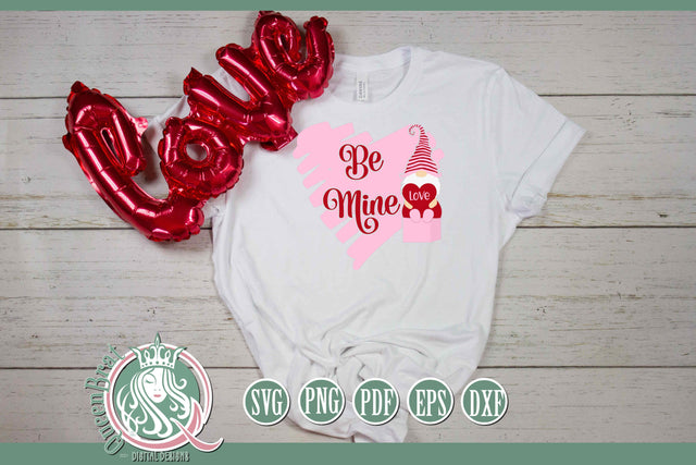 Be Mine Gnome SVG SVG QueenBrat Digital Designs 