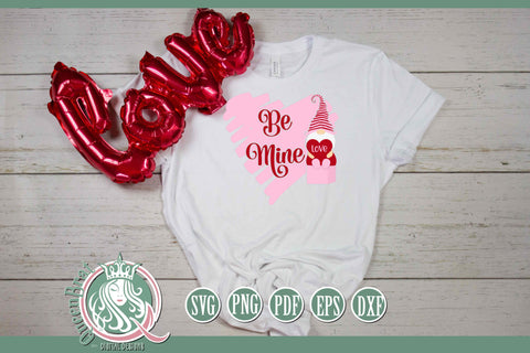 Be Mine Gnome SVG SVG QueenBrat Digital Designs 