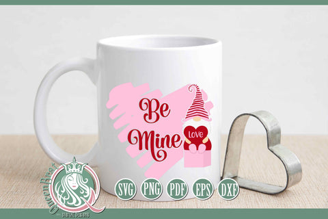 Be Mine Gnome SVG SVG QueenBrat Digital Designs 
