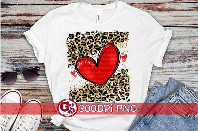 Be Mine Heart PNG for Sublimation-Valentine's Day Sublimation Greedy Stitches 