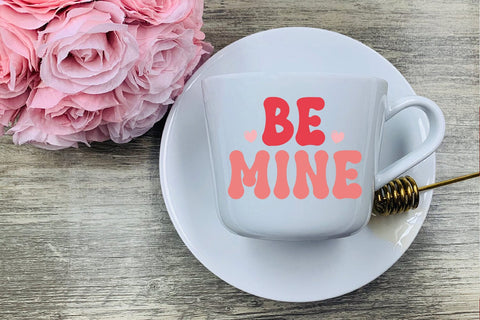 Be Mine I Groovy Valentines Day SVG I Valentine SVG Happy Printables Club 
