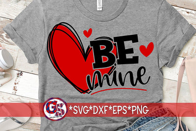 Be Mine SVG DXF EPS PNG-Valentine's Day SVG Greedy Stitches 