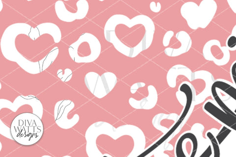 Be Mine SVG | Leopard Print Heart Design for Valentine's Day SVG Diva Watts Designs 