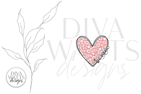 Be Mine SVG | Leopard Print Heart Design for Valentine's Day SVG Diva Watts Designs 
