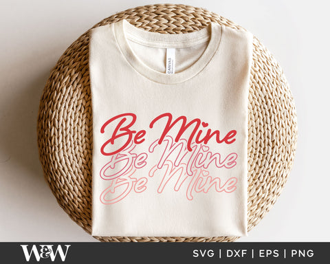 Be Mine SVG | Retro Valentine SVG SVG Wood And Walt 