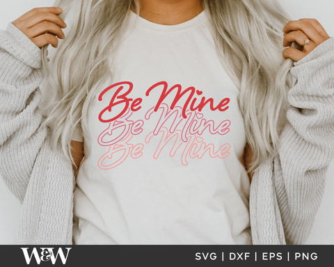 Be Mine SVG | Retro Valentine SVG SVG Wood And Walt 