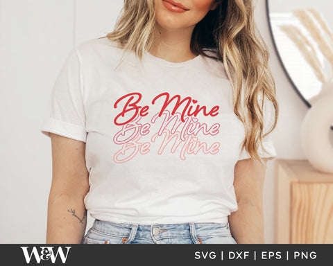 Be Mine SVG | Retro Valentine SVG SVG Wood And Walt 