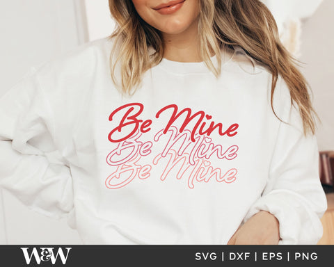 Be Mine SVG | Retro Valentine SVG SVG Wood And Walt 