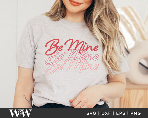 Be Mine SVG | Retro Valentine SVG SVG Wood And Walt 