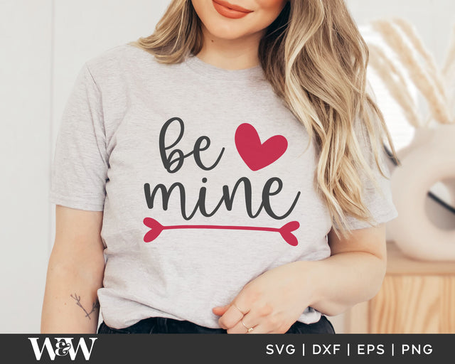 Be Mine SVG | Valentine's Day SVG SVG Wood And Walt 