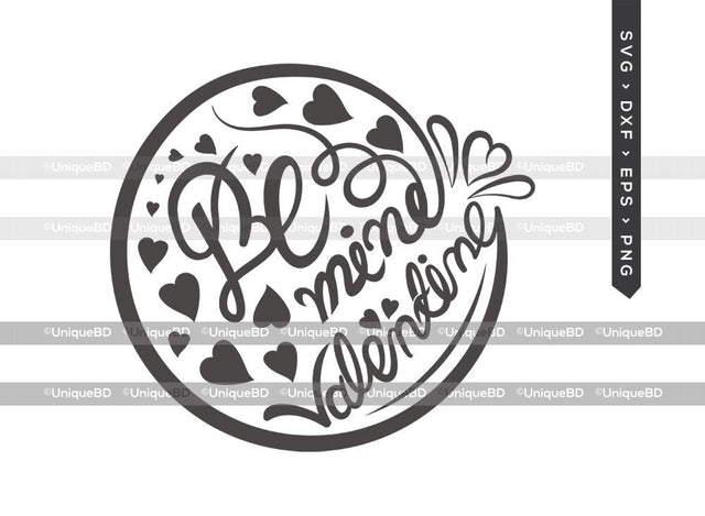 Be Mine Valentine SVG Cut File | Be Mine Svg | Valentine Svg | Valentines Day Svg | Love Quote Svg | Dxf | Eps | Png | T-shirt Design SVG ETC Craft 